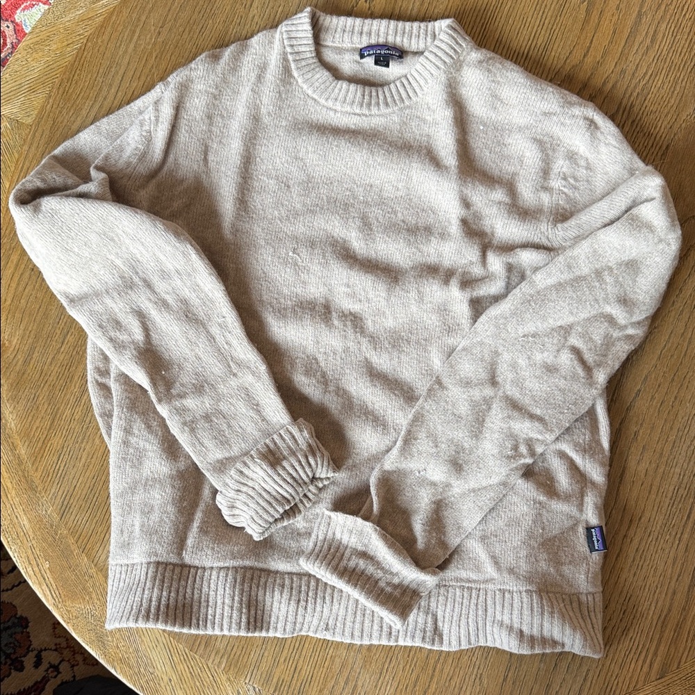Patagonia Crewneck Sweater in Light Beige